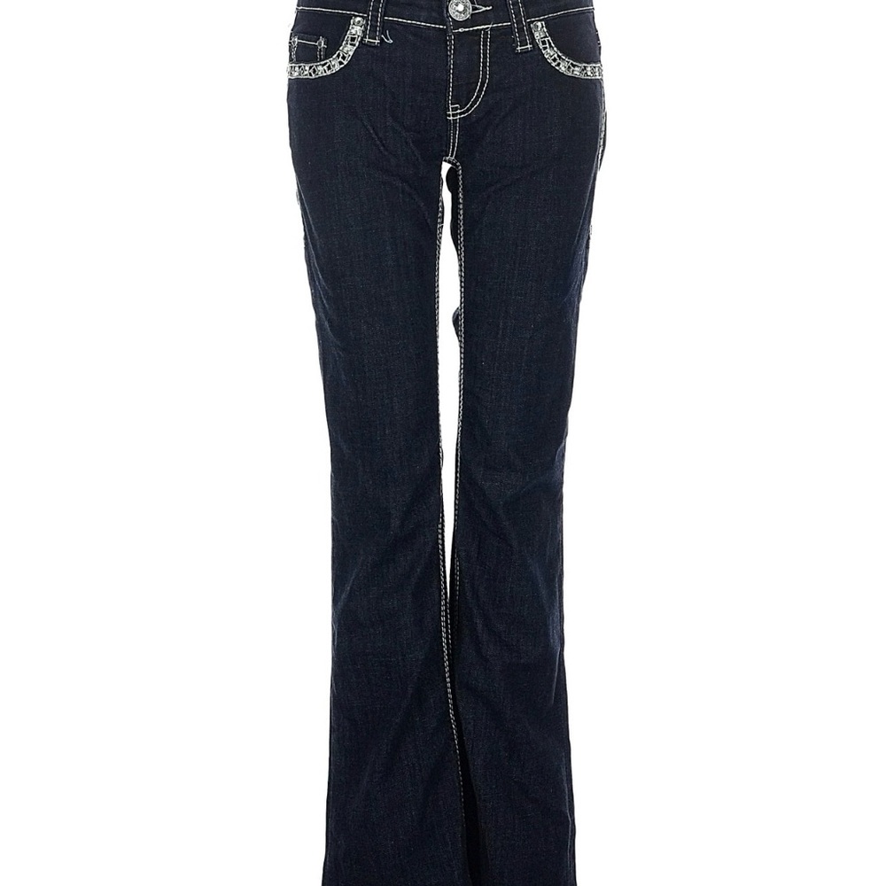 Daytrip Women's Dark Blue Leo Boot Cut Jeans
